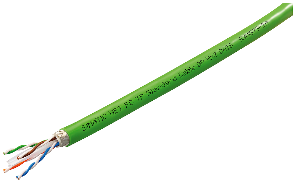 IE FC TP stand. kabel GP;2 x bez;4x2;Cat6A;PVC;odolný