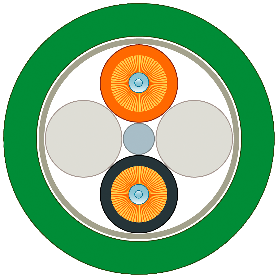 FC FO, standard.kabel GP 62,5/200/230 (OM1), odd.vodiče, MM, UL, prodej na metry