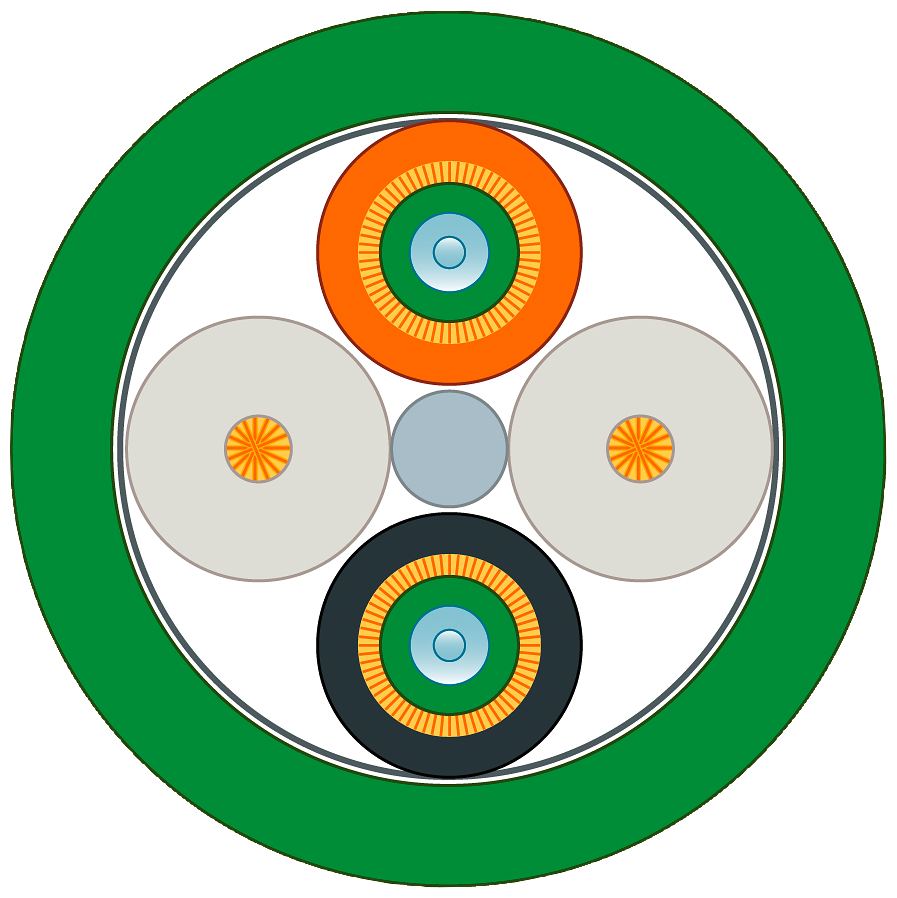 6XV1873-2B Optický kabel FRNC 50/125/1400 (OM2), odd.vodiče, MM, bez halogenů, UL, na metry