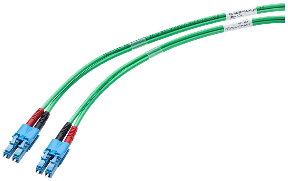 Singlemodový optický kabel LC/LC, 9/125, 2x 2 LC, dvojitý konektor, 1m