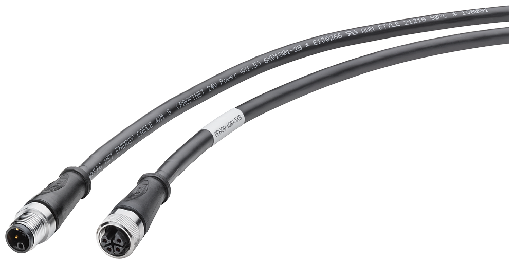 Napájecí kabel M12-180/M12-180, kódování L, 4pól., 10m, pro ET200