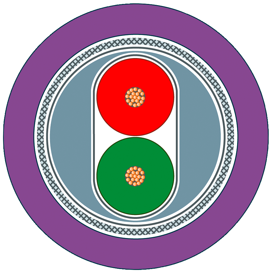 6XV1831-2K PB FC ohebný kabel;2 x bez;bez halogenů;Fast Connect;PUR;odolný