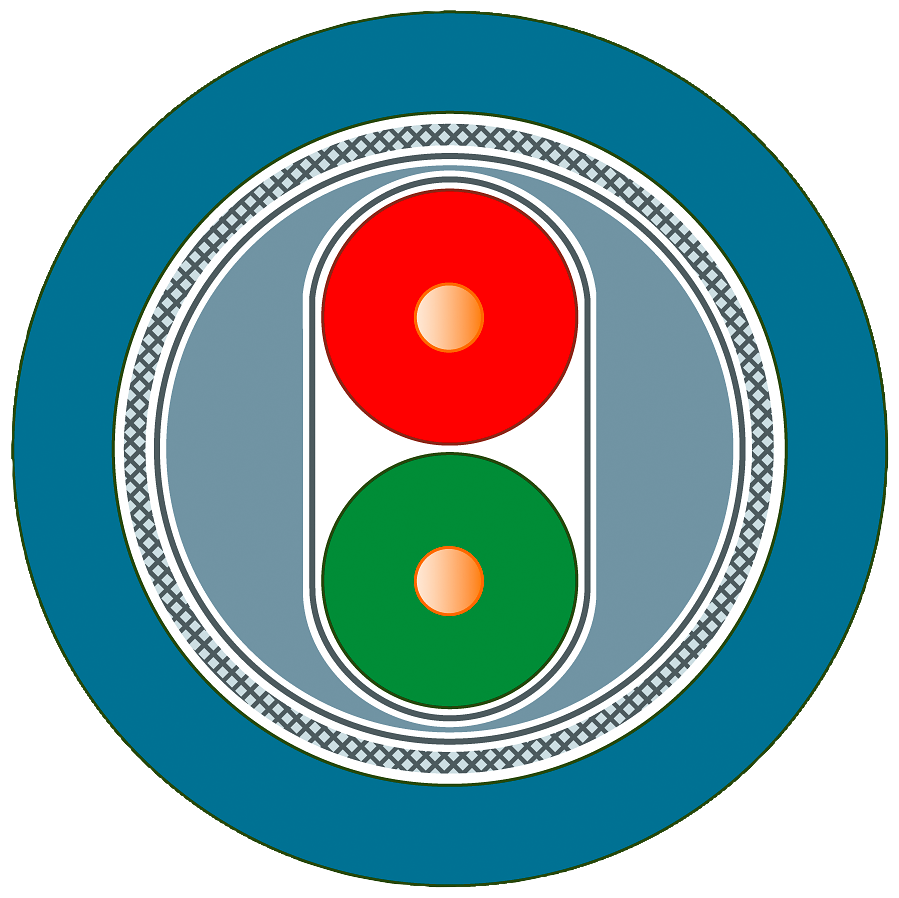 PB FC stand. kabel IS GP;2 x bez;Fast Connect;PVC;odolný