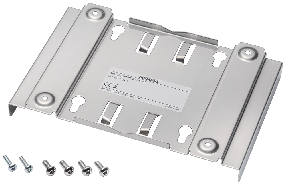 mounting kit for SCALANCE M80000 wall and mast mounting can only be used in connection with SCALANCE MRB855xxM rugged mounting kit for mounting the SCALANCE MRB855xxM to wall and mast; scope of supply; 1 mounting plate fixing and retaining screws. by Siemens