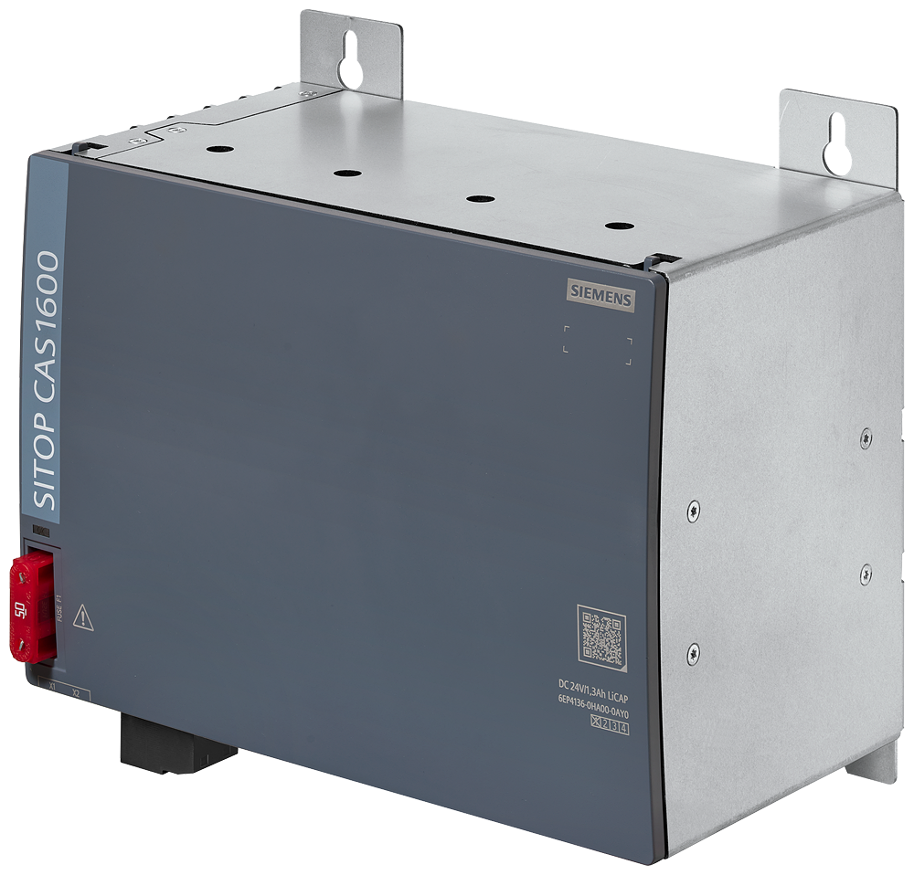 SITOP CAS1600 1.3 Ah 24 V DC 1.3 Ah LiCAP capacitor module with maintenance- free sealed supercapacitors for SITOP UPS1600 by Siemens