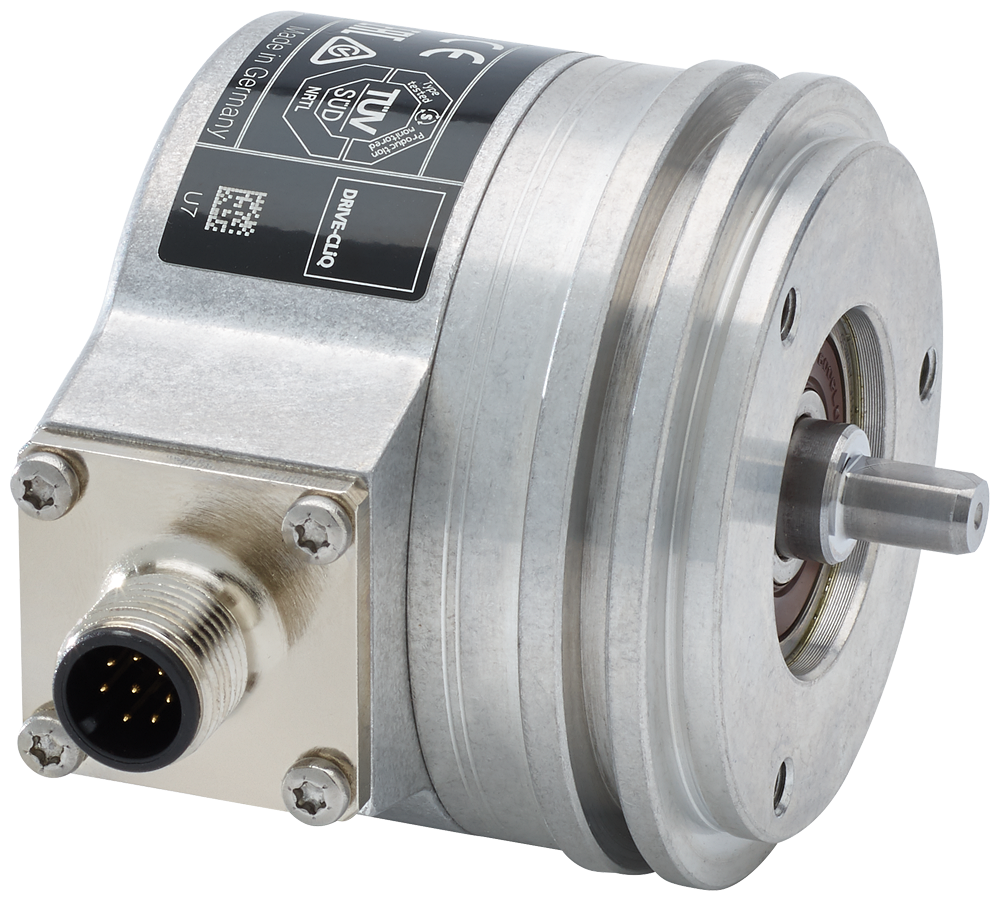 ABSOLUTE ENCODER SINGLETURN 6FX2001-5FD13 24 BIT WITH DRIVE-CLIQ; CONNECTOR M12 SYNCHR. FLANGE; SHAFT 6MM