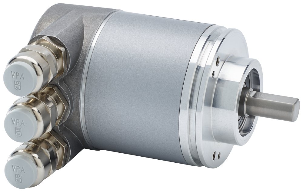 ABS. VALUE ENCODER ST 13 BIT 6FX2001-5QP12 SYNCHRONE WITH PROFIBUS DP OPERATING VOLTAGE 10-30 V STRIP FLANGE WITH HOOD AND RADIAL PG