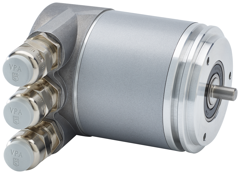 Absolute encoder ST 13-bit 6FX2001-5FP12 with PROFIBUS DP isochronous Operating voltage 10-30 V Synchronous flange With cover and PG radial