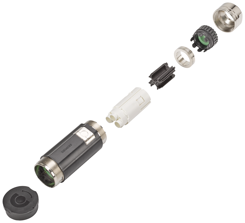 Power connector Sz. 3 type: 6FX2003-0LA20 6-pole pin, male thread core cross-section 10-50 mm2 contacts not in scope of delivery 6FX2003-8LS10, 5x ...