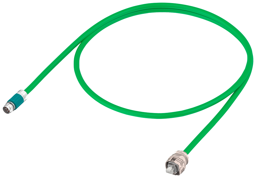 Signal cable pre-assembled type: 6FX8002-2DC42 DRIVE-CLiQ with 24 V RJ45 IP67/M17 male Speed-connect-ready MOTION-CONNECT 800PLUS UL/CSA, DESINA, t...