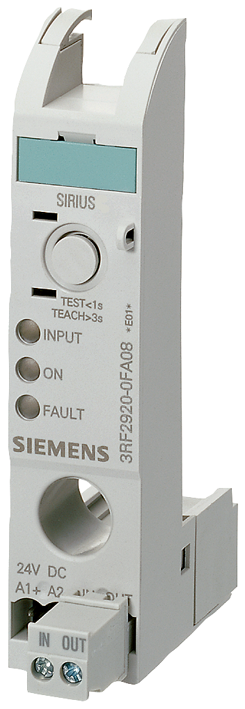 Basic Load Monitoring Module Solid State, SIRIUS SC 24 VDC Control Voltage Current Rating 20 Amps Power Voltage 24-600 VAC Width = 22.5mm UL File E143112 in Vol.1 Sec.8