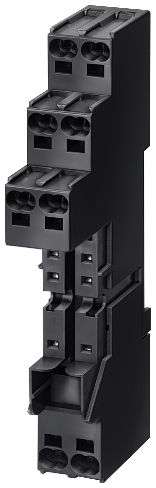 Plug-in base for mounting on din rail. w. safe isolation plug-in terminal (push-in)