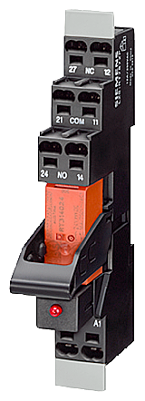 Plug-in relay compact unit 24V DC, 2 co led module red socket w. logic isolation plug-in terminal (push-in)