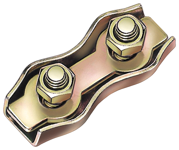 Rope clamp, duplex, 4 mm