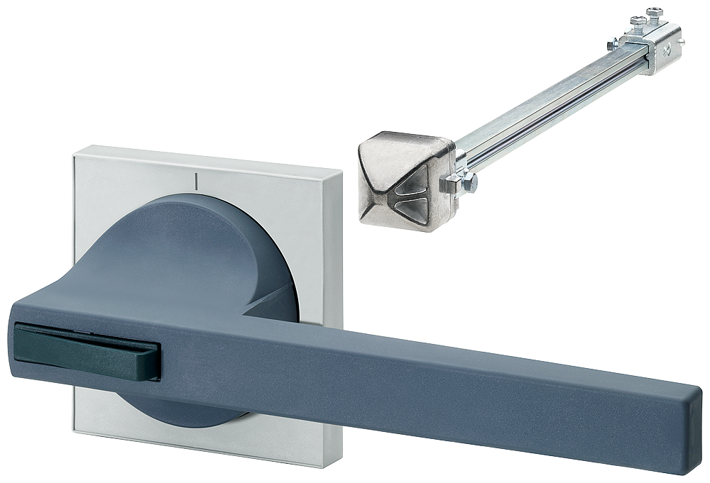 Ovládací prvek do dveří 8UC7 rukojeť tmavě šedá/modrozelená základní výhledová clona světle šedá