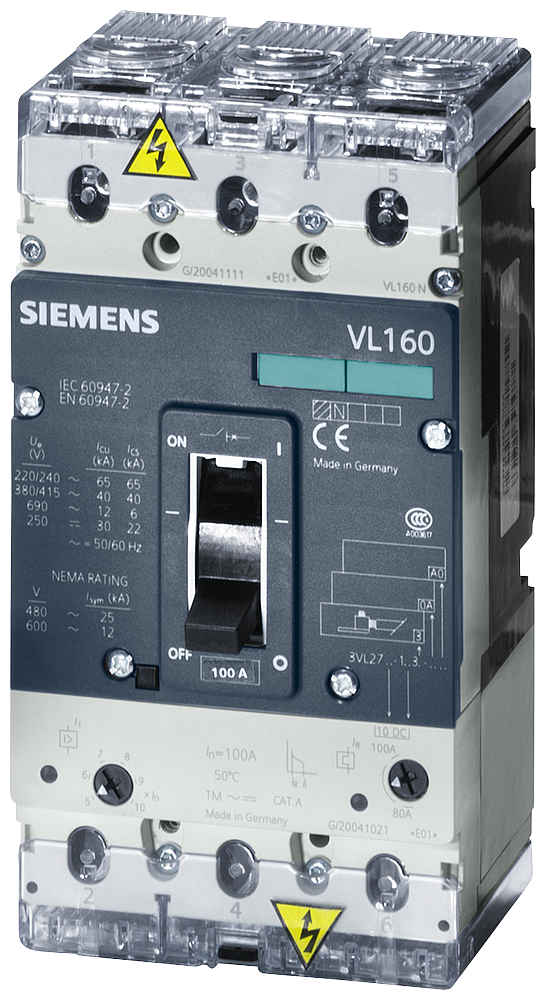 Without auxiliary. Siemens 3vl. Vl160 Siemens. Автомат Сименс 160а. Выключатель Siemens 3vl5.