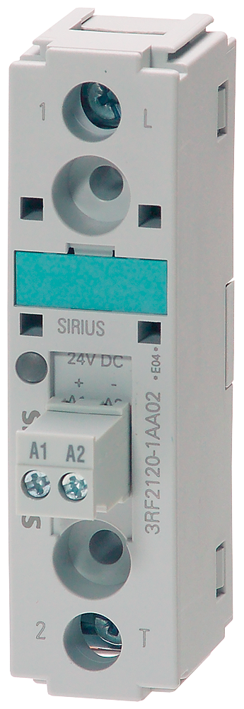 Solid State Relay,SIRIUS SC 1 Pole 50 Amps at 230 VACto 460 VAC 24 VDC Coil Ring Cable Terminals 22.5 mm Relay Width Zero Switching UL File E143112 in Vol.1 Sec.8