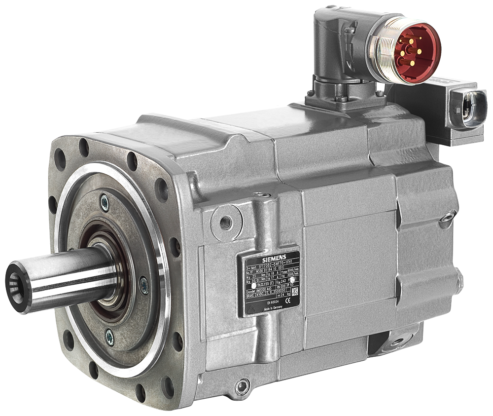 SIMOTICS S Synchronous motor 1FT7, M0=35Nm (100K) NN=3000rpm, PN=11.00kW water-cooled