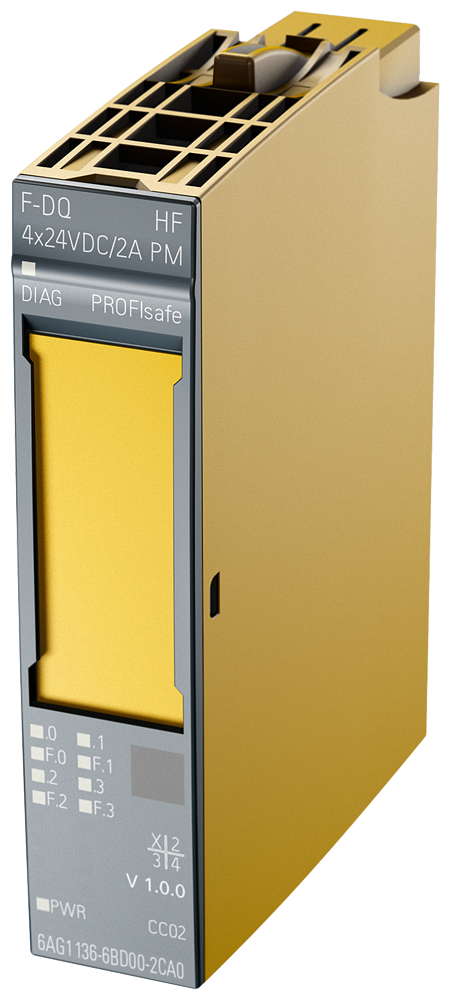 SIPLUS ET 200SP F-DQ 4x24VDC HF -30 ... +60 °C with conformal coating based on 6ES7136-6DB00-0CA0