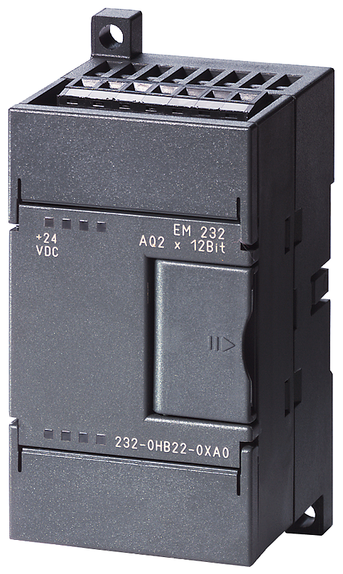 Product image for Siemens 6ES72320HB220XA0 24 VDC 70 mA 12-Bit Resolution 2-Output Analog Output Module