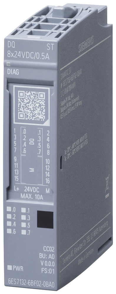 SIMATIC ET 200SP DQ 8x24VDC/0.5A ST PU 1