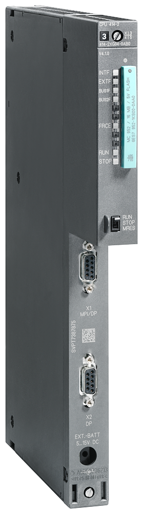 Product image for Siemens 6ES74142XK050AB0 CPU414-2, MPI/