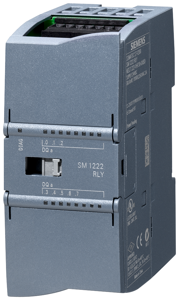 Module Siemens SIMATIC S7-1200, SM 1222, 8 DQ relay/2 A