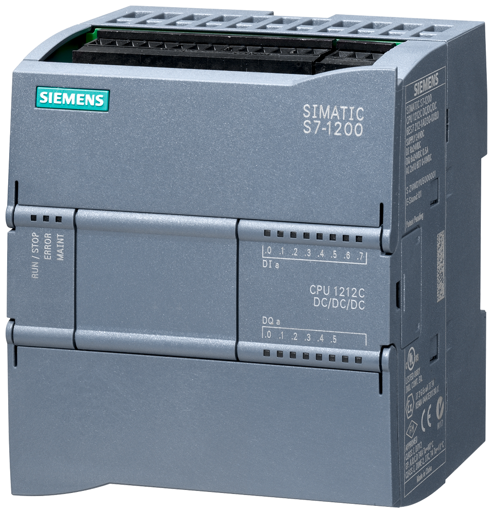 SIPLUS S7-1200 CPU 1212C DC/DC/DC, teplotní rozsah -40 až +70C, s lakovaným plošným spojem, založený na 6ES7212-1AE40-0XB0. Kompaktní CPU, DC/DC/DC...