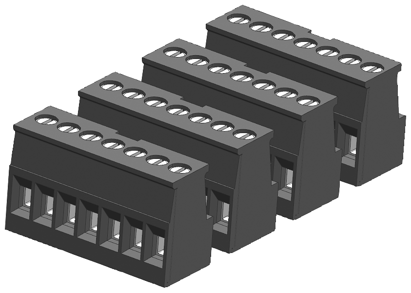 SIMATIC S7-1200, Náhradní díl I/O Pocínovaná svorkovnice Digitální signálový modul 8CH/16CH (4 kusy se 7 šroubovými svorkami )