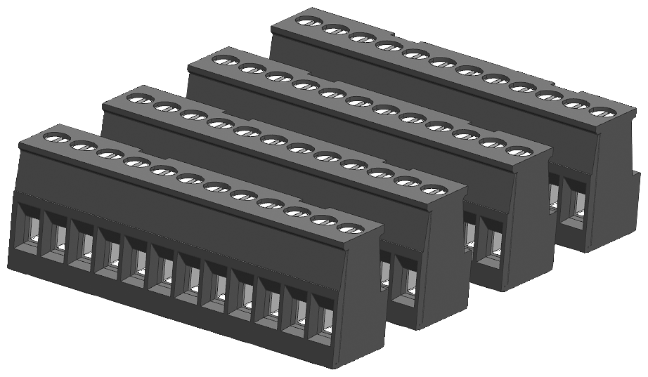 SIMATIC S7-1200, Náhradní díl I/O Pocínovaná svorkovnice CPU 1214C/1215C na výstupní straně (4 kusy s 12 šroubovými svorkami)