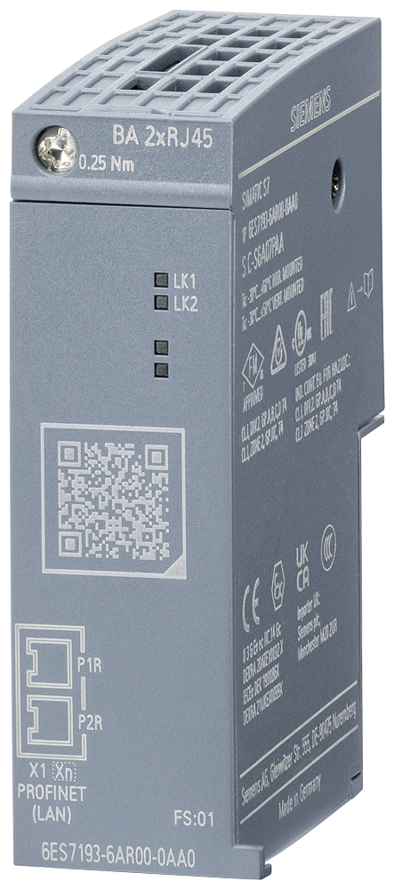 SIMATIC ET 200SP BA 2x RJ45 From FS06