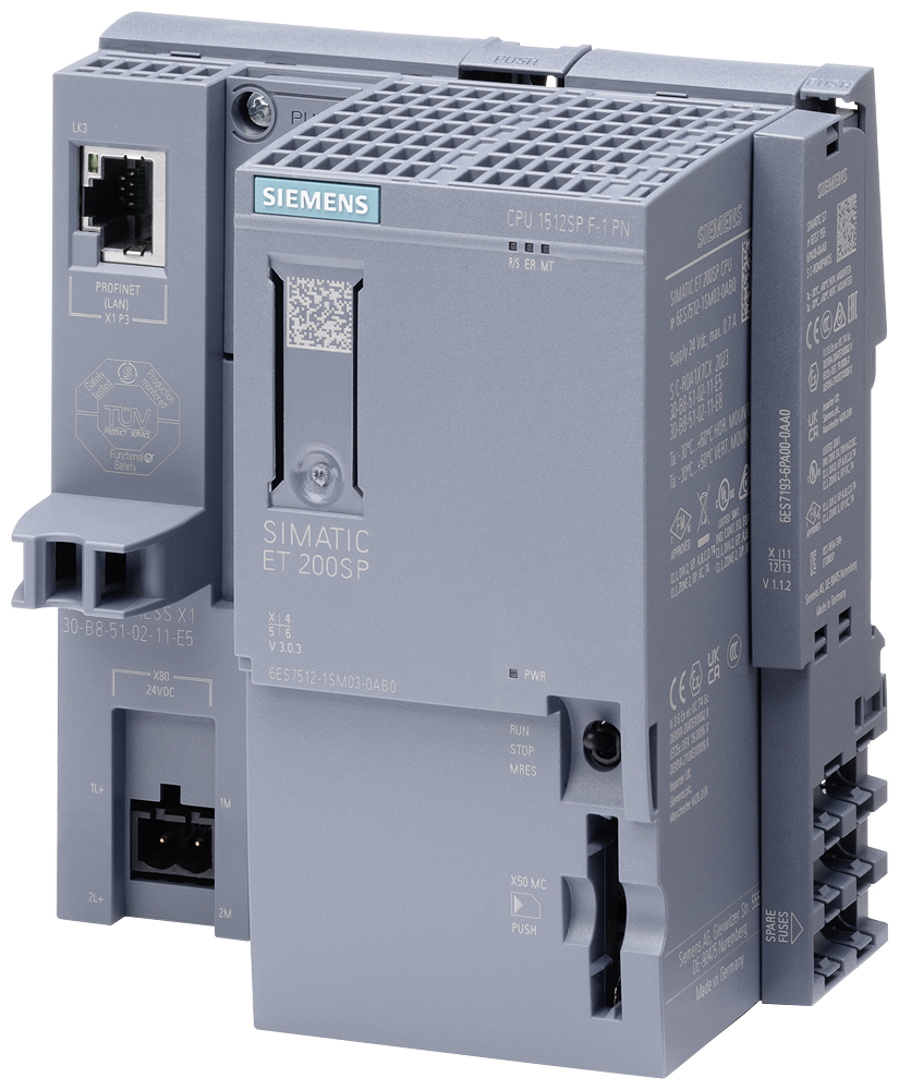SIPLUS ET 200SP CPU 1512SP F-1 PN -40 ... +60 °C with conformal coating based on 6ES7512-1SM03-0AB0