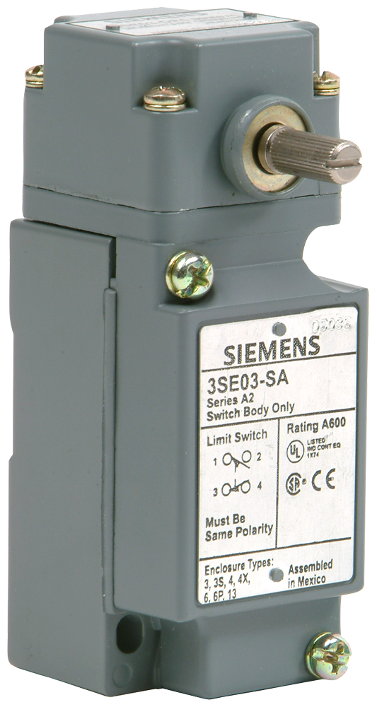 Product image for S-A 3SE03-AR1 LIMIT SWITCH,SIDE ROT