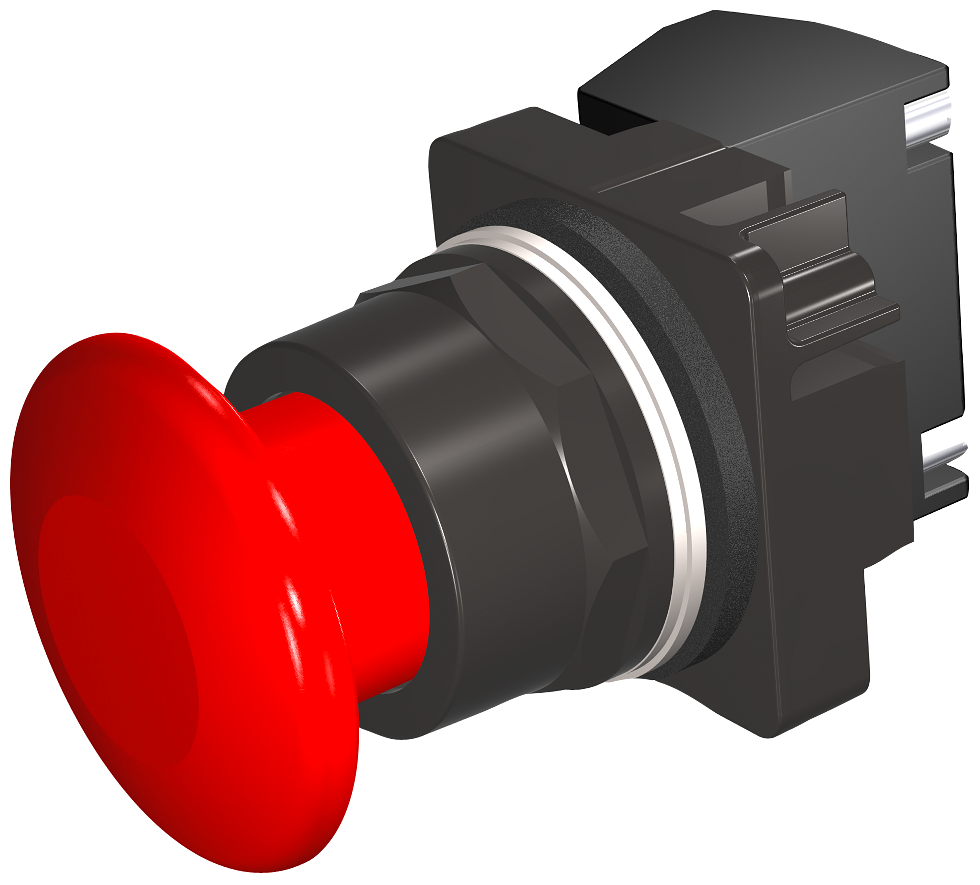 Product image for Siemens 52BM9W2J PUSHBUTTON,MOM,RED,1 3