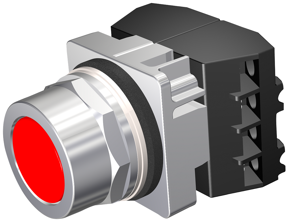 Product image for Siemens 52PM8A2B PUSHBUTTON,MOM,RED,FLU