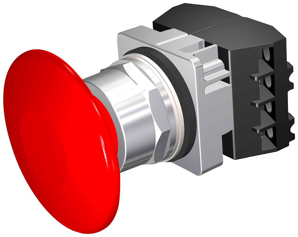 Product image for Siemens 52PM9V2G PUSHBUTTON,MOM,RED,2 1