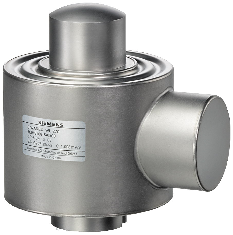 Load Cell Siwarex WL 270 CP-S SA 0.5t C3, Rated Load 0.5t, Accuracy class C3, not legal for trade, 15m Cable length, 4 Conductor, Material Stainles...