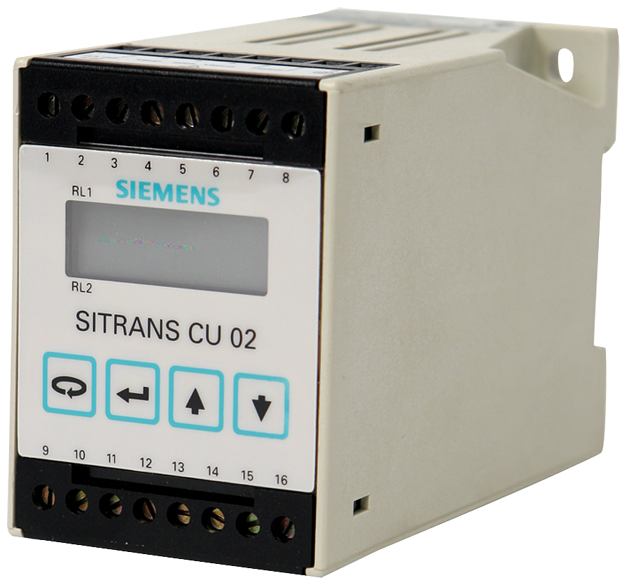 SITRANS CU02 Control unit: set-point alarm controller, for use with AS100 acoustic sensor.